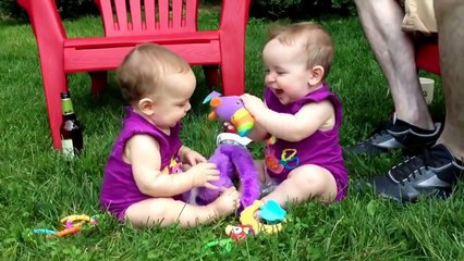 Twin Babies Fight Over Toys _ Funny Babies Compilation_HD