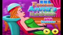 Barbie princess hair salon disney princess anna elsa rapunzel dress up games