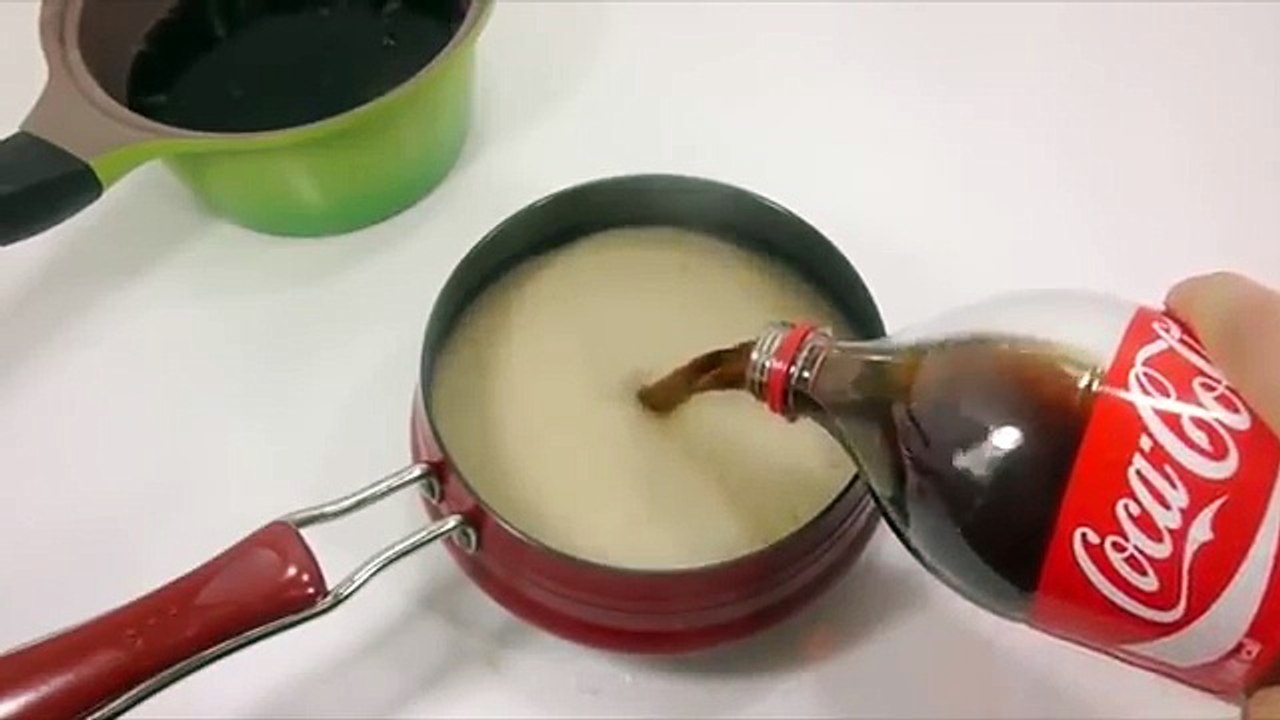 Learn Colors Clay Surprise Eggs Slime Toys & How To Make Coca Cola Coke Pudding Jelly