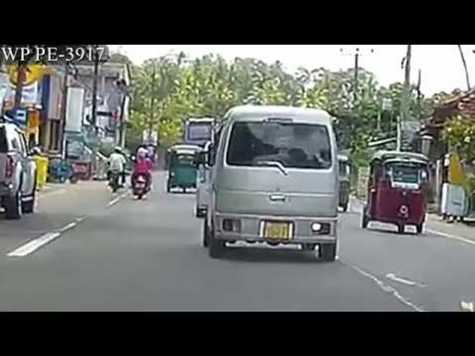 Throwing litter all over the road