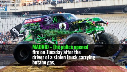 Police in Barcelona Shoot at Stolen Truck Loaded With Gas Canisters