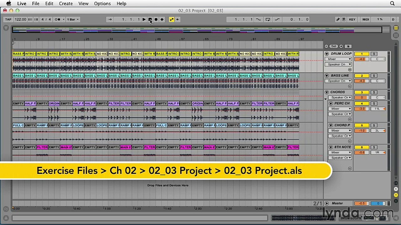 2.3 - Creating song arrangements with randomized Follow Actions