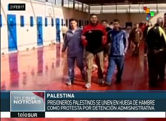 Presos palestinos en huelga de hambre por detención administrativa