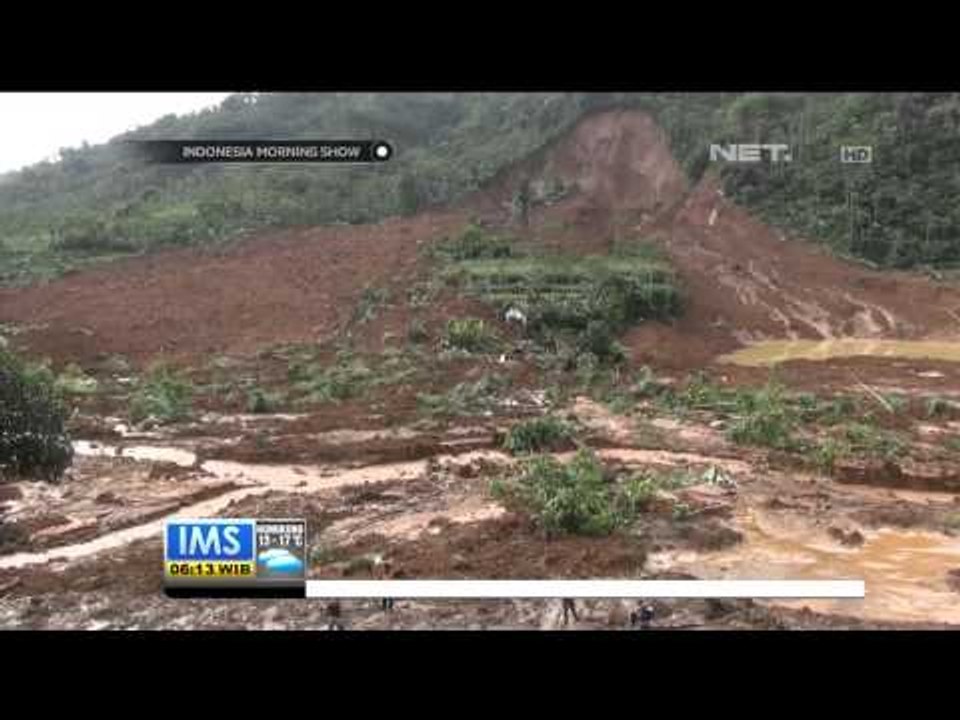Live Suasana terkini bencana longsor di Banjarnegara - IMS
