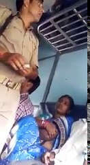 A police personnel was charging money from all the passengers