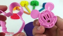 Learn Colors Play Doh Cars Candy Lollipops Mickey Mouse Hello Kitty Molds Fun & Creative f