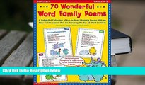 BEST PDF  70 Wonderful Word Family Poems: A Delightful Collection of Fun-to-Read Rhyming Poems