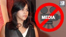 Ekta Kapoor BANS MEDIA On The Sets Of Her Show | Shocking