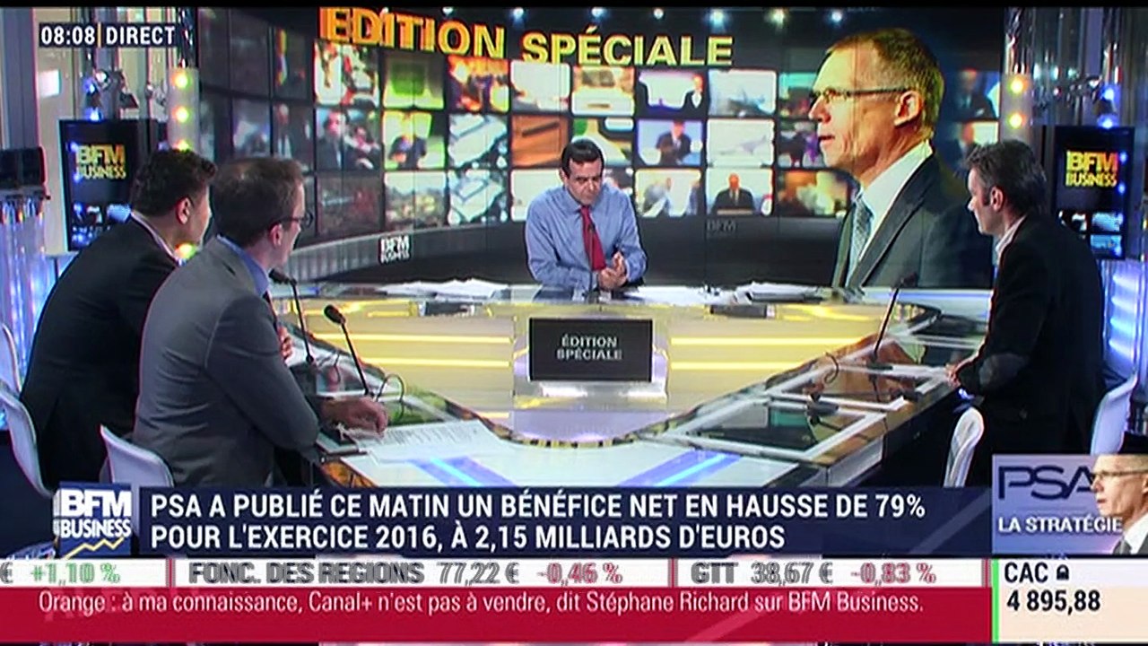 PSA: Bénéfices en forte hausse en 2016 et négociations en bonne voie pour une fusion avec Opel (1/2) - 23/02