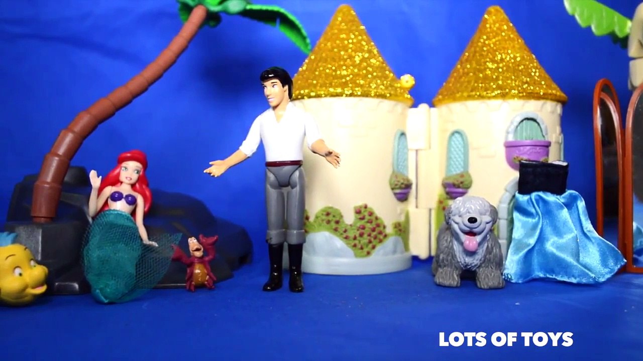 La Sirenita Ariel Juguete Castillo Submarino Playset Magic Clip de Muñecas de las Hermanas de Ariel