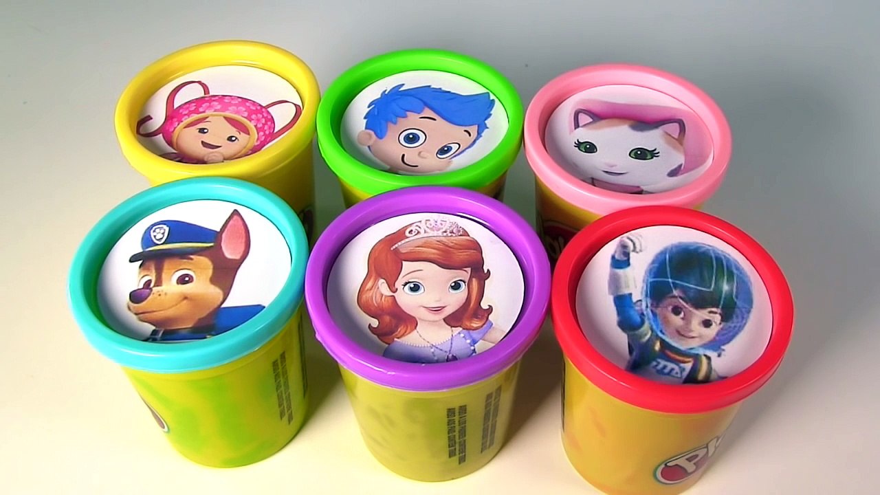 Learn Colors Disney Nick Jr Umizoomi PJ Masks Dora Toys Play Doh Surprise Egg and Toy Coll