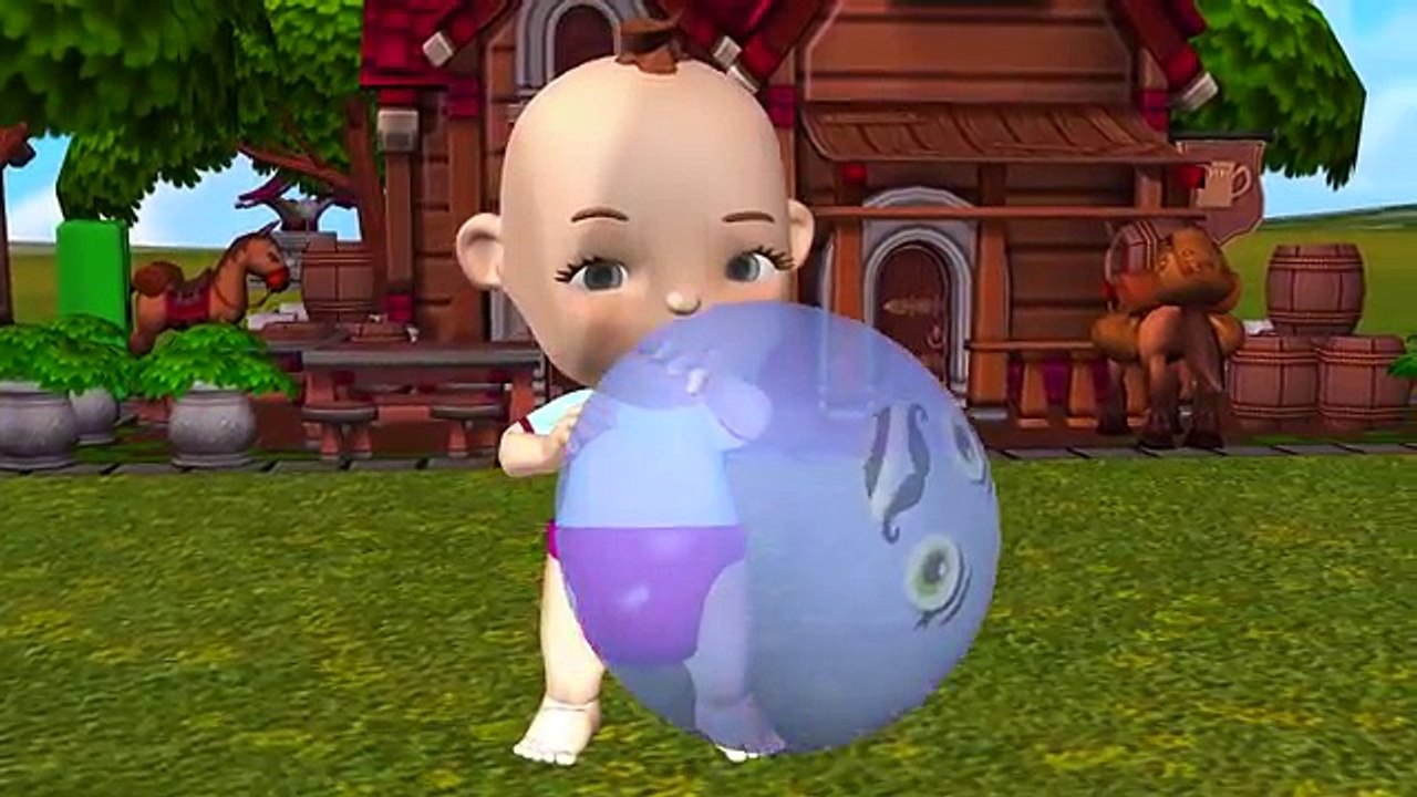 Baby Finger Family Song for Learning Colors - Baby Popping balloon Songs for Kids