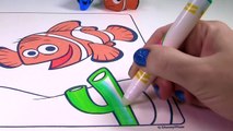 PLUS Coloring Marlin from Finding Nemo & Dory Color Wonder Crayola Magic Ink Surprise