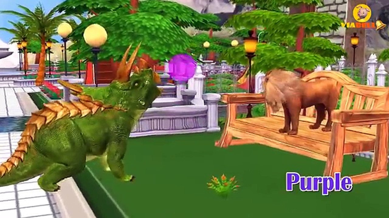 Kids Learning Animal Names & Sounds | Dinosaurs Gorilla Cartoons Children Nursery Rhymes
