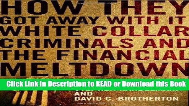 Best PDF How They Got Away With It: White Collar Criminals and the Financial Meltdown Free ePub