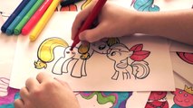 Mi Pequeño Pony para Colorear las Páginas del Libro en Calvados apple bloom MLP Niños de Arte de la Diversión para Colorear Video F