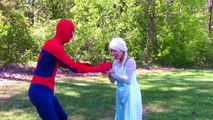 Baby Spiderman & Elsa BABY POOP vs JOKER SYRINGE! Wonder Woman Superman Pink Spidergirl In