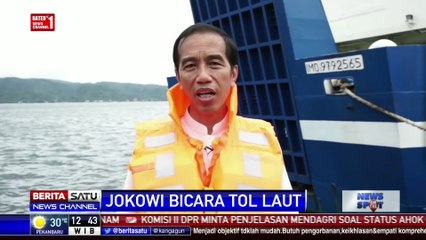 Jokowi Bicara Tol Laut