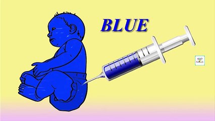 Funny Little Baby Injections in The Bottom | Learning Colors for Kids with Baby Doll