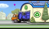 Portable de dibujos animados – de Escribir para los niños. Descripción general de las máquinas de la tcnica especial. Camiones de basura.