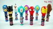 Learn Colors with Chupa Chups PopUps! Lollipop Candy Play Doh Surprise Toys Spiderman Elsa