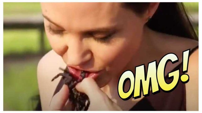 Angelina Jolie fait manger des insectes à ses enfants...