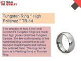 High Polished Tungsten Rings - Tribal Jewelry