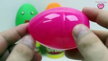 Play Doh Smiley Face Surprise Eggs Opening Fun Aeroplane Dog Sakaci Hayvanlar Turtle Straw