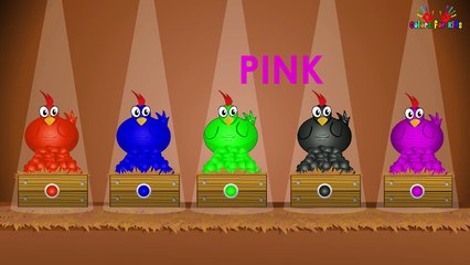 Learning Nursery Rhymes Colourful Hen Colour Song For Cartoon Kids Rhymes Compilation