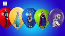Little Boy Blowing Frozen Elsa SuperHeroes Balloons Finger Family Childrens Learning Song