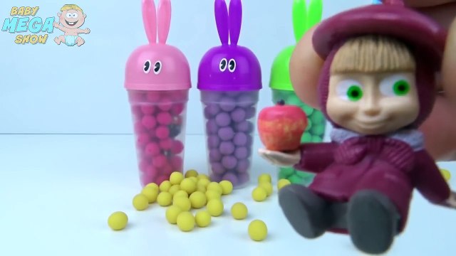 Bolas de Caramelo de Colores de Tazas Aprender los Colores Sorpresa Juguetes Masha y el Oso de Peppa Pig de la Pata de la Patrulla Fr