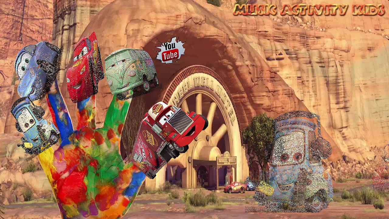 Disney Cars Lightning Mcqueen Finger Family Collection Nursery Rhymes for kids and childre