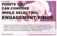 What should you consider before buying engagement rings?