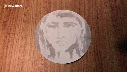 Chemistry students create awesome colour changing portrait