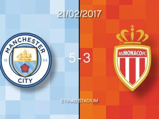 Manchester City 5-3 Monaco in words and numbers