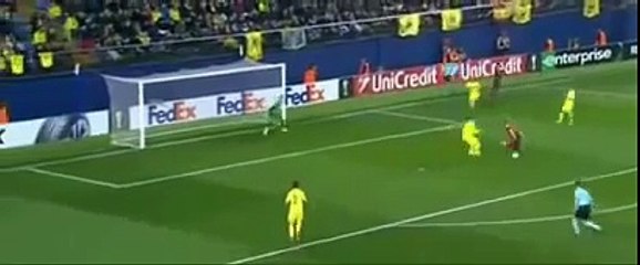 Edin Dzeko Goal AS Roma vs Villareal