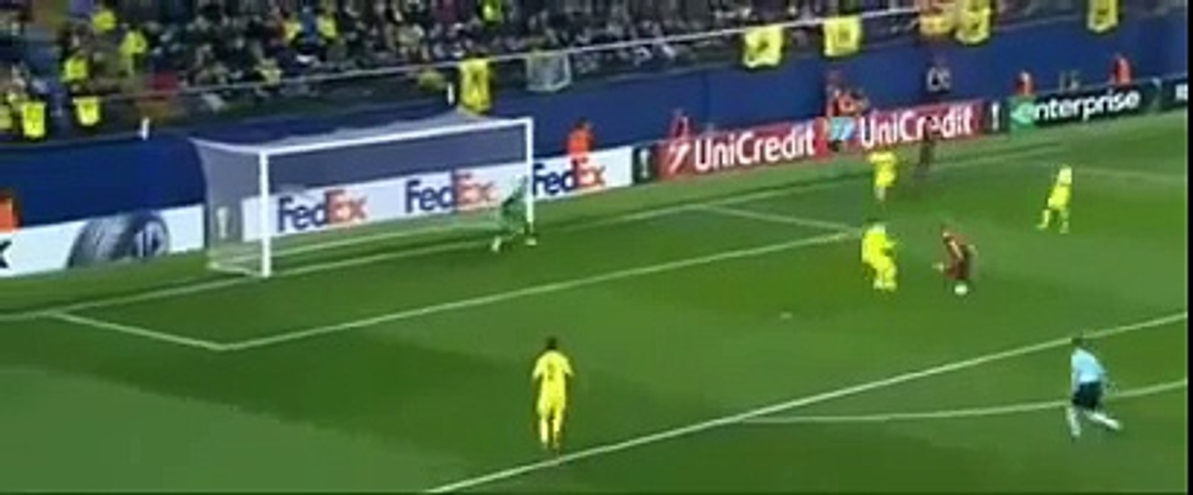 Edin Dzeko Goal AS Roma vs Villareal