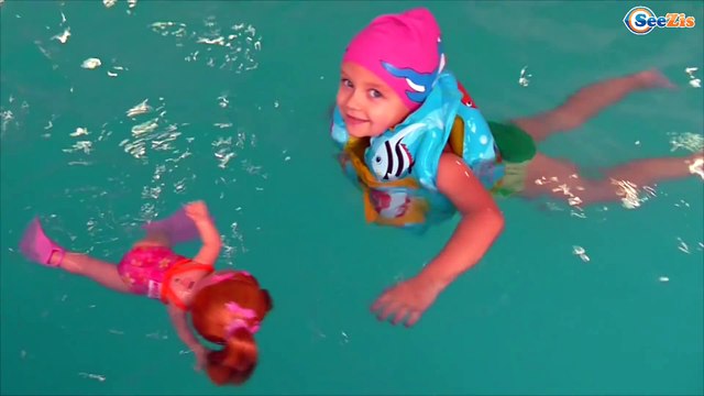 ✔ Новая Кукла Беби Борн и Ярослава поход в бассейн / New Doll Baby Born Bath Time with Yaroslava ✔