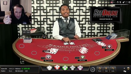 Un croupier surpris en train de tricher pendant une partie de BlackJack en ligne