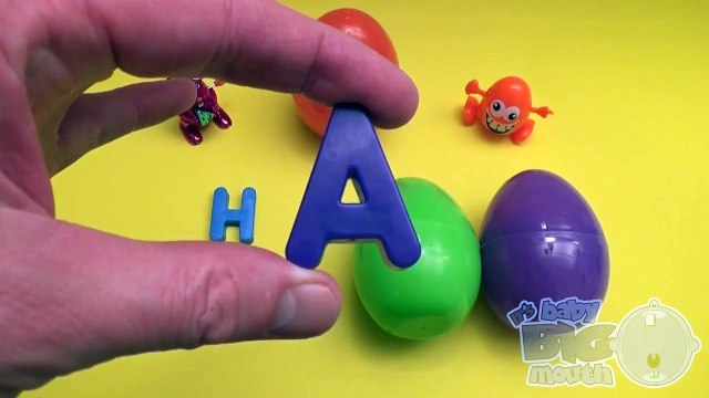 Kinder Surprise Egg Learn-A-Word! Spelling Facial Features! Lesson 6