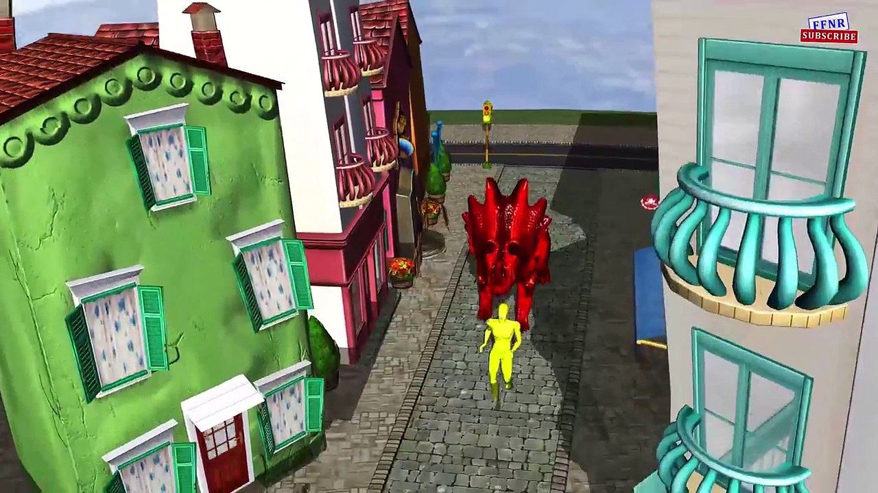 colors elsa gorilla dinosaur animals 3d finger family - colors hulk and spiderman finger family song