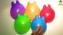 5 Wet Balloons Colors | Learning Colors with Water Balloons and Finger Family Nursery Rhym