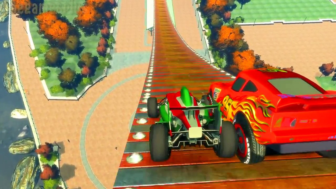 Jumps Lightning McQueen & Snot Rod Happiness Ramp v2 Disney pixar cars by onegamesplus
