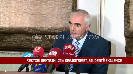 REKTORI BEKTESHI: 25% REGJISTRIMET, STUDENTË EKSLENCE