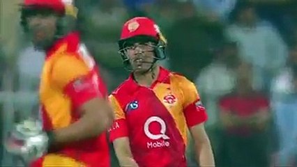 Shadab Khan batting VS Lahore Qalandars