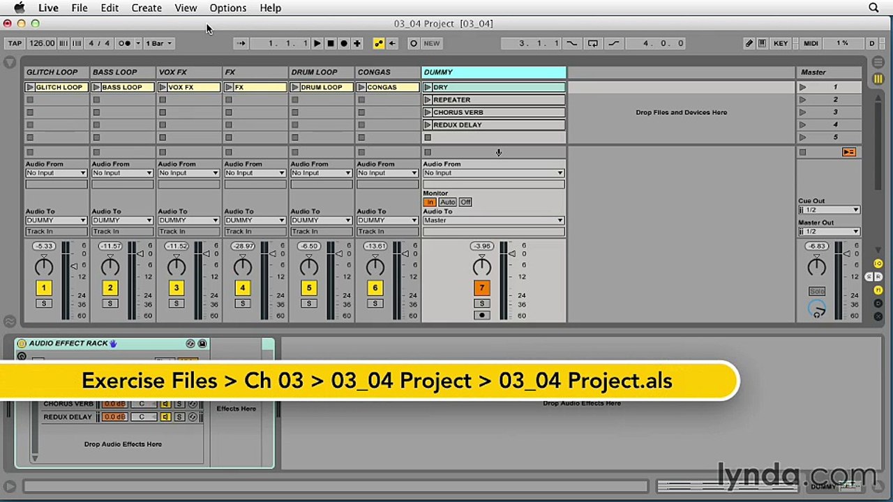 3.4 - Combining Follow Actions and dummy clips to create playable effects