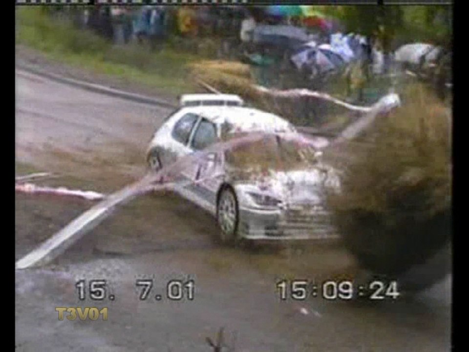 Rallye Ain Bugey 2001 Crash Ippoliti