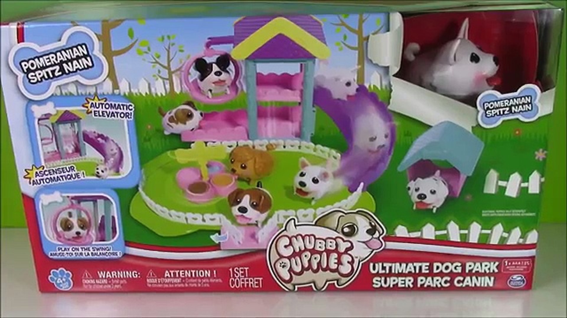 Chubby Puppies Ultimate Dog Park Playset Pomeranian Spitz