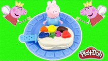 Play Doh stop motion! - Peppa Pig watch create licorice cream cake playdoh toys