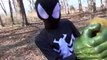 Black Spiderman Venom vs Pumpkin Challenge Smash vs Hulk Gloves Superheroes Movie In Real